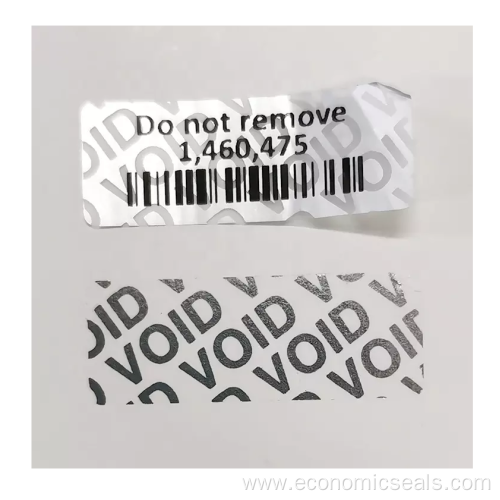 Custom Void Security Barcode Sticker